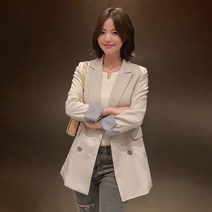 포플러앤씨 여성용 파나익 소매줄지 자켓