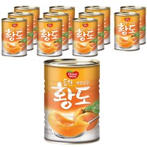 동원 황도 슬라이스 복숭아 통조림, 400g, 12개