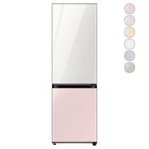 [색상선택형] 삼성전자 비스포크 냉장고 방문설치, 글램 화이트 + 글램 핑크