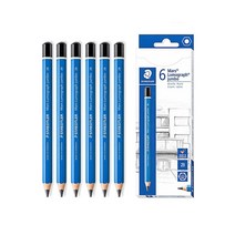 스테들러 어린이 점보연필 100J 유아연필 2B 6p + 전용 연필깎이 날개형, 랜덤발송, 1세트
