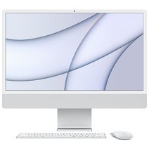 Apple 2021 아이맥 24, 실버, M1, Apple M1 8 core, SSD 256GB, 8GB, Retina 4.5K, Gigabit Ethernet, 기본형