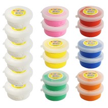 스위트데이 컬러펀클레이 6종 20g x 2p + 하양 20g x 6p, 혼합색상