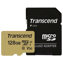 트랜센드 마이크로SD카드 MLC 메모리카드 500S, 128GB