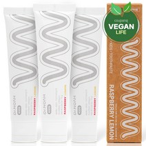 닥터노아 마루 유아 치약 불소 라즈베리 레몬향, 3개, 75g