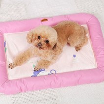 강아지 아이스 메쉬 방석, 핑크