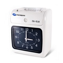 로드메일코리아 컴팩트 아날로그 출퇴근기록기 + 출퇴근카드 100매, CA-518(블랙), 1세트