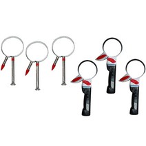파티쇼 엽기 머리띠 칼 3p + 못 3p 세트, 혼합색상, 1세트