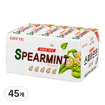 롯데제과 스피아민트 껌, 26g, 45개