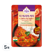 티아시아키친 스파이시 치킨 빈달루 커리, 170g, 5개