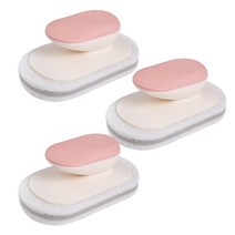 제이포 북유럽형 다용도 청소용 스펀지 브러쉬 핑크, 3개, 1개입