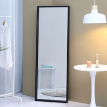 데코퍼니쳐 전신경 전신거울 600 x 1700 mm, 블랙