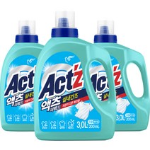액츠 퍼펙트 실내건조 드럼용 액상세제 본품, 3.2L, 3개