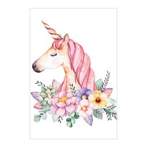 아이러브페인팅 퍼니 DIY 보석십자수 10 x 15 cm, 꽃송이 유니콘, 1세트