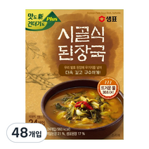 샘표 즉석 시골식 된장국, 12g, 48개입
