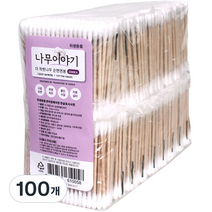 나무이야기 더 착한나무 순면 면봉, 100개입, 100개