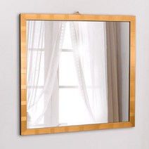 모던미러 기각 800 사각 거울, 골드