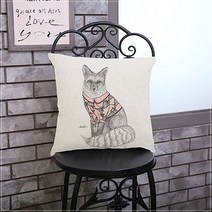 애니멀 드로잉 쿠션커버 6