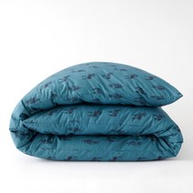 라흐두뜨 얼룩말 프린트 순면 포플린 이불 커버 F662398, printed green