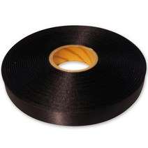금비코리아 리본/고밀도주자 Single Faced Satin/25mm, C1 검정, 45m