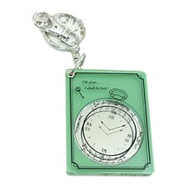 라테스트 시계 미니 슬라이드 거울, 그린, 1개