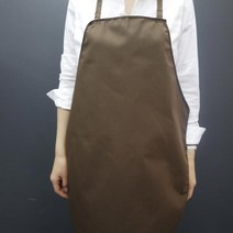 메종텍스타일 끈없는형 손님용 앞치마, 브라운, 1개