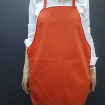 메종텍스타일 끈없는형 손님용 앞치마, 오렌지, 1개