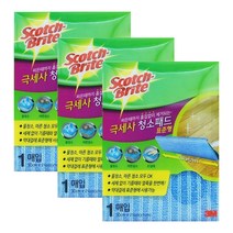3M 초극세사 청소포 표준형, 3개