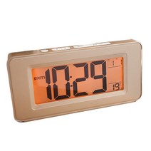 오리엔트 스마트라이트 디지털탁상시계 OT1564G, Gold