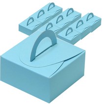 티나피크닉 손잡이 선물상자, 하늘색, 10개입