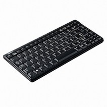 큐센 USB 컴팩트 영문 미니 키보드 GP-K7000, 블랙, 텐키리스