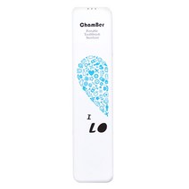 크림챔버 러블리 배터리형 휴대용 칫솔 살균기 DK-901, 러브커플A(블루)