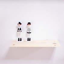 리노 프리미엄 원목 벽선반, 화이트