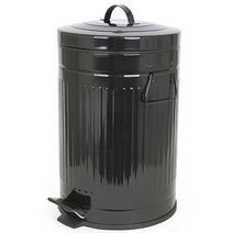 기프트캔 칼라 댐퍼 휴지통 20L 무소음, 블랙, 1개