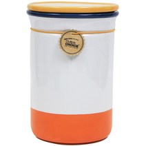 탑초이스 투톤캐니스터 보관용기 L 오렌지, 1개