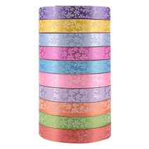 블루마토 포장리본3 1.8cm opp포장 10p 디자인 랜덤 발송, 혼합 색상, 11m