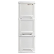 보노하우스 슬림 서랍장 3단 화이트, 1개