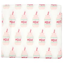 디케이홈 영유아 이중거즈 밀크 블랭킷 L, 딸기우유