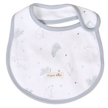 오가닉붐 무형광 유기농 백곰 턱받이, 혼합색상, 1개