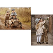 퍼즐코리아 직소퍼즐 2p 세트, 216피스, 키즈컬렉션(3277), 216피스