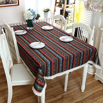 이코디 오리엔탈 패턴 테이블 보, 그린 레이스, C(100 x 140 cm)