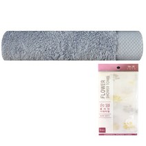 송월타월 호텔 피안느 수건 170g + 플라워 샤워타월 블라썸 노랑, 회색, 1세트