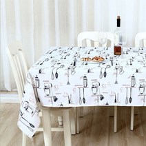 아울리빙 레터링디자인 키친 테이블커버, F, 1호(100 x 140 cm)