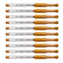미쯔비시 시그노 유니볼 펜 UM-151 0.38mm, 카키, 10개입