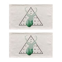 핑크망고 북유럽스타일 키친 테이블매트 2p, B, 46 x 27 cm