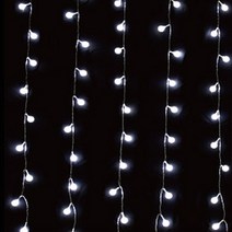 다우에프앤지 LED 120구 앵두 커튼전구, 투명선 + 투명