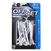 프라이드 일본 기능성 골프티 오프셋 티 15p, 화이트