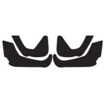 어바인클래스 벨벳 자동차 도어커버 기아, K5/더뉴K5, 블랙