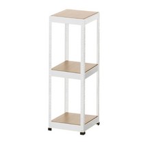 레마하우스 슈랙 철재 선반 3단 400 x 400 x 1200 mm, 화이트