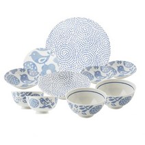 에라토 파랑새의아침 2인 그릇세트 10p, 1세트, 7종