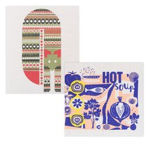 유니아트 북유럽 행주 2p 세트 고양이 + 핫스프, 혼합 색상